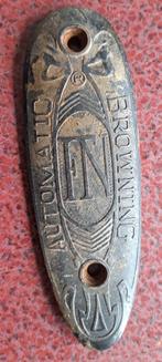 FN Automatic Browning rifle buttstock plaatje, Verzamelen, Ophalen, Landmacht, Overige typen