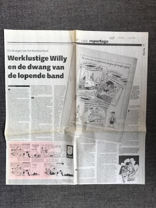 Vandersteen ARTIKEL Werklustige Willy ... 2/7/1994 UN, Livres, BD, Enlèvement ou Envoi