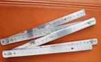 vouwmeter 2 meter metaal, Ophalen, Zo goed als nieuw