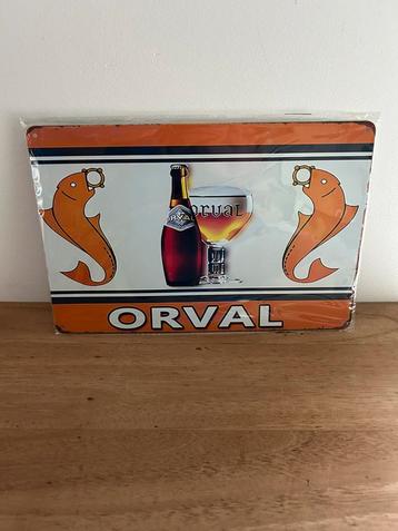 Plaque en metal Orval 30/20cm neuve et emballée, Enlèvement ou Envoi