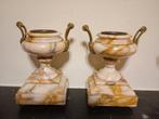 2 Marmeren Cassoulet vazen.., Antiek en Kunst, Ophalen of Verzenden