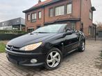 Peugeot 206 Cabriolet/1.6iBenzine/Leder/Airco/Gekeurd* 1999€, Auto's, Zwart, Cabriolet, Leder, Bedrijf
