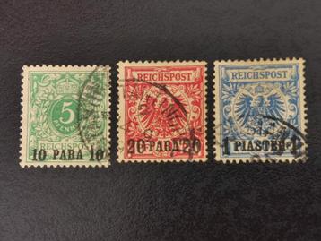 Duitse postbureaus in Levant 1889 - Constantinopel beschikbaar voor biedingen