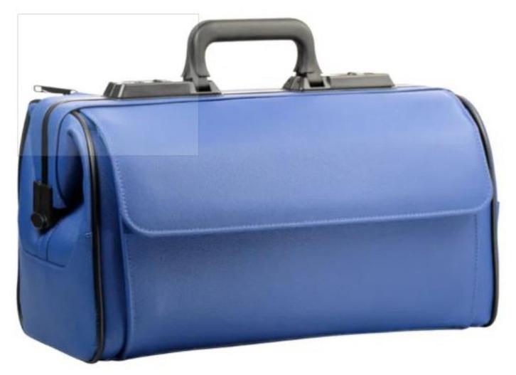 Trousse de médecin Rusticana 2 grandes poches latérales Bleu, Bijoux, Sacs & Beauté, Valises, Neuf, Cuir, Moins de 50 cm, Moins de 35 cm