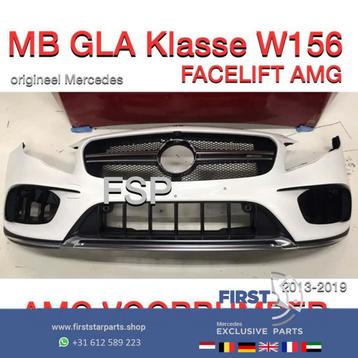 W156 GLA Facelift 45 AMG Voorbumper compleet wit origineel M