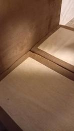 volledig bed voor 2 personen met boxspring en matras, Ophalen, Bruin, Tweepersoons, 140 cm