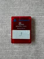 Ps2 memory Card 8mb rood, Audio, Tv en Foto, Foto | Geheugenkaarten, Ophalen of Verzenden, Zo goed als nieuw