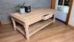 Salontafel in massief eiken hout, gezandstraald/ geluchtgomd, Enlèvement, Comme neuf