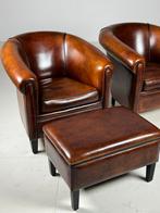 Schapenleren clubfauteuils 2x Klassiek Lounge Atelier, Ophalen