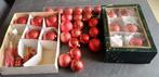 pakket met 39 rood met goud kerstballen, Ophalen of Verzenden, Gebruikt