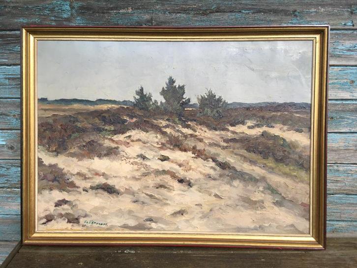 Midcentury olieverf Kempense Heide door Frans Vervoort, Antiek en Kunst, Kunst | Schilderijen | Klassiek, Ophalen