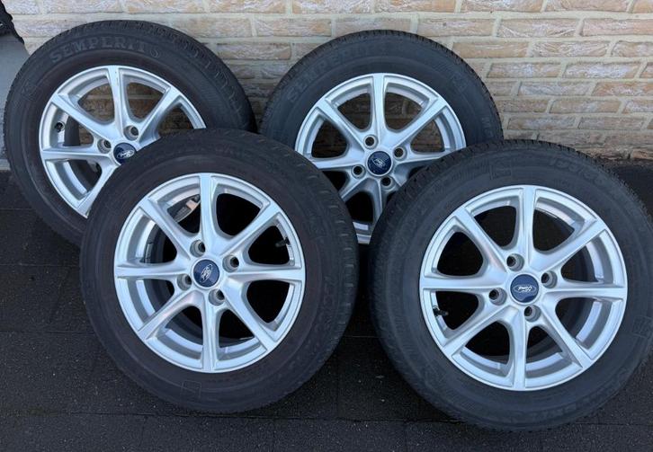 Winterbanden met alu velg, Auto-onderdelen, Banden en Velgen, Banden en Velgen, Winterbanden, 15 inch, 195 mm, Personenwagen, Gebruikt