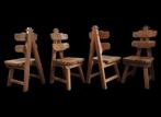 Fantastische vintage brutalist design stoelen Frankrijk, Huis en Inrichting, Woonaccessoires | Overige, Gebruikt, Ophalen