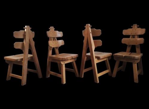 Fantastische vintage brutalist design stoelen Frankrijk, Maison & Meubles, Accessoires pour la Maison | Autre, Utilisé, Enlèvement