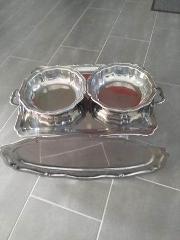Plats & plateaux INOX : 20€ l'ensemble !, Divers, Enlèvement, Comme neuf