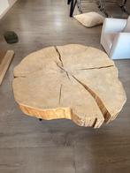 Salontafel boomstam, Ophalen, Rond, 50 tot 100 cm, Zo goed als nieuw