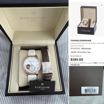 Thomas Earnshaw automatische dameshorloge NIEUW! beschikbaar voor biedingen