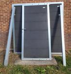 Kunststof schuttingen en poort, Tuin en Terras, Schuttingen, Ophalen, Kunststof