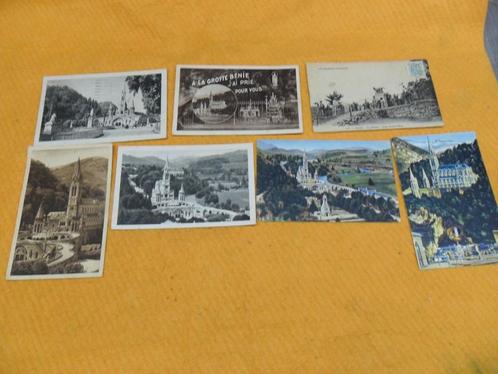 Vintage 7 cpa voyagées Lourdes état voir les 9 photos., Collections, Cartes postales | Étranger, Affranchie, France, Enlèvement ou Envoi