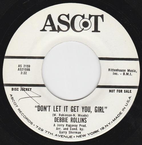 Debbie Rollins — Laat het je niet raken, Girl, Soul, Popcorn, Cd's en Dvd's, Vinyl | R&B en Soul, Zo goed als nieuw, Soul of Nu Soul