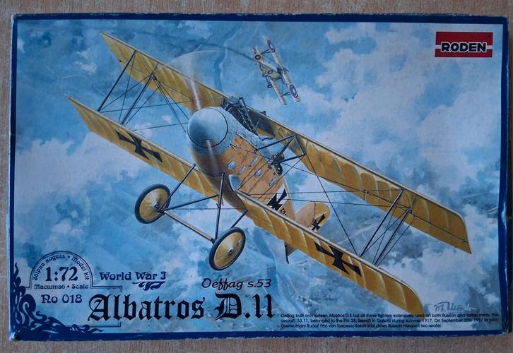 Albatros D.11, Roden 1/72, Hobby en Vrije tijd, Modelbouw | Vliegtuigen en Helikopters, Nieuw, Vliegtuig, 1:72 tot 1:144, Overige merken