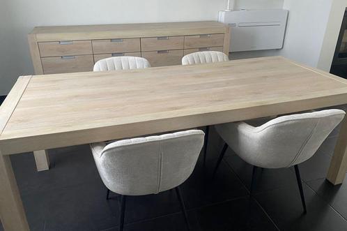 Complete eet- en woonkamer set, Huis en Inrichting, Complete eetkamers, Gebruikt, 4 tot 6 stoelen, Ophalen