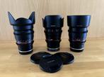 SAMYANG Cinelenzen set Sony E-mount, Ophalen, Zo goed als nieuw, Overige typen