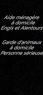 Aide ménagère, Garde d'animaux.
