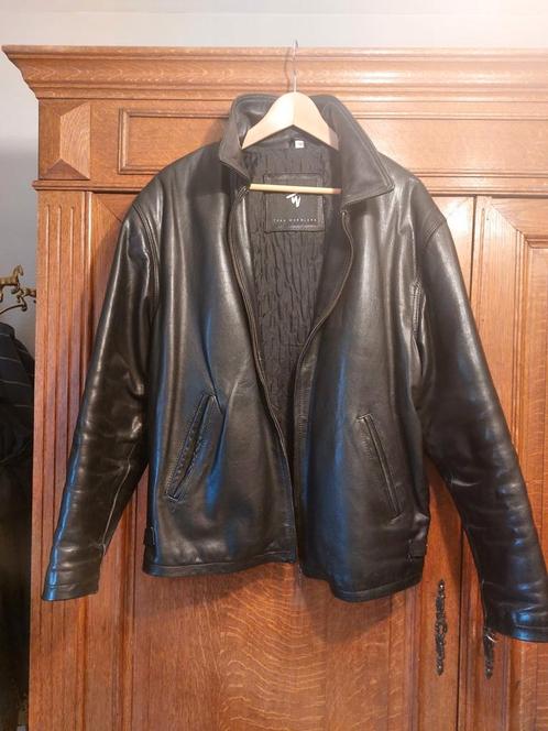 Leren herenjas, Kleding | Heren, Jassen | Winter, Zo goed als nieuw, Maat 52/54 (L), Ophalen of Verzenden