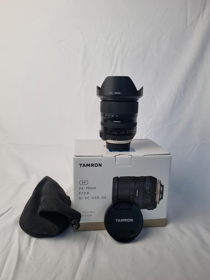 Tamron 24-70mm f / 2.8 Di VC USD G2 nikon F, Audio, Tv en Foto, Foto | Lenzen en Objectieven, Zo goed als nieuw, Standaardlens