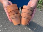 Honderden vintage terracotta potjes 7 cm diameter, Tuin en Terras, Ophalen, Terracotta, Minder dan 25 cm, Balkon