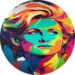 Portrait de la princesse Diana Cercle mural 80x80 Verre acry, Maison & Meubles, Accessoires pour la Maison | Peintures, Dessins & Photos