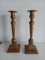 2 koperen kandelaars, Antiek en Kunst, Ophalen