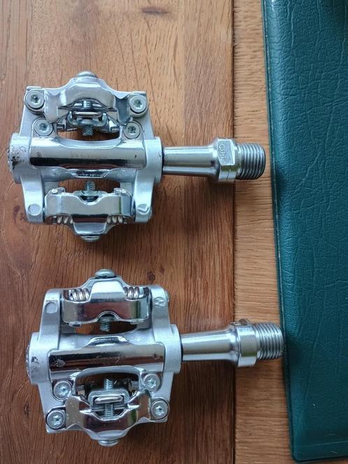 Klik pedalen wellgo M-19 aluminium te koop, Fietsen en Brommers, Fietsonderdelen, Zo goed als nieuw, Algemeen, Crankstel of Pedalen