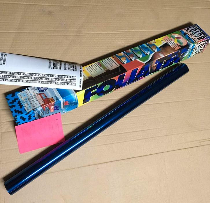 Ruitenfolie auto 99% UV FOLIATEC blauw, Auto diversen, Tuning en Styling, Ophalen of Verzenden