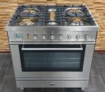 🔥Luxe Boretti Fornuis 80cm RVS 1 grote oven 5 pits, 60 cm of meer, Ophalen of Verzenden, Zo goed als nieuw, Energieklasse A of zuiniger