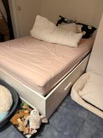 Cadre de lit BRIMNES 140x200cm + Sommiers, Enlèvement, Comme neuf