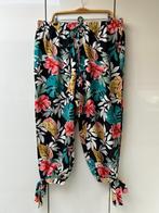 Joress Curve broek met elastische soepelvallende bloemen 3XL, Zwart, Maat 46/48 (XL) of groter, Ophalen of Verzenden, Zo goed als nieuw