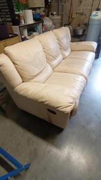 A vendre salon cuir beige, Enlèvement, Utilisé