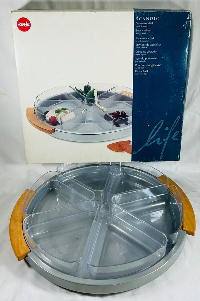 Emsa West Duitsland Vintage design partyschaal 80’s, Verzamelen, Retro, Overige typen, Ophalen of Verzenden