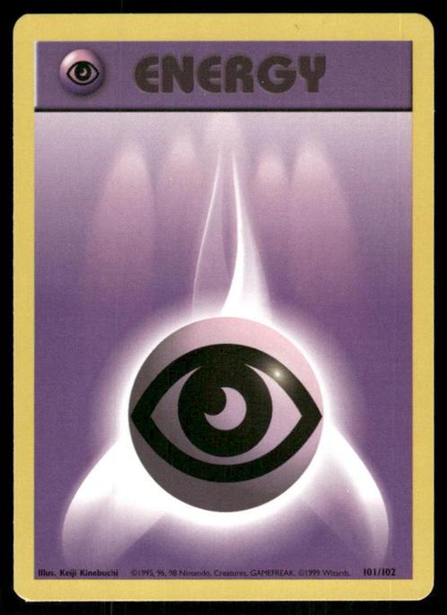 Psychic Energy 101/102 - Base, Hobby en Vrije tijd, Verzamelkaartspellen | Pokémon, Gebruikt, Verzenden
