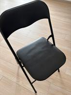 4 zwarte klapstoelen, Huis en Inrichting, Ophalen