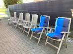 Tuinstoelen, Tuin en Terras, Ophalen, Gebruikt, Hout, Verstelbaar