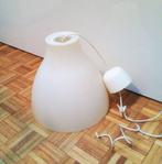 Grote witte plastieke hanglamp (beetje stoffig), Minder dan 50 cm, Kunststof, Gebruikt, Ophalen of Verzenden