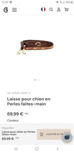 Laisse avec perles "teckel" marque Kentucky NOUVEAU, Dieren en Toebehoren, Ophalen, Nieuw, Hondenriem