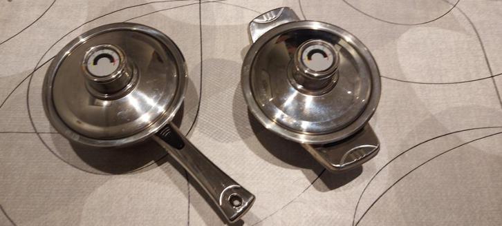 pot en steelpan, Huis en Inrichting, Keuken | Potten en Pannen, Zo goed als nieuw, Inox, Inductieplaat, Keramische plaat, Ophalen