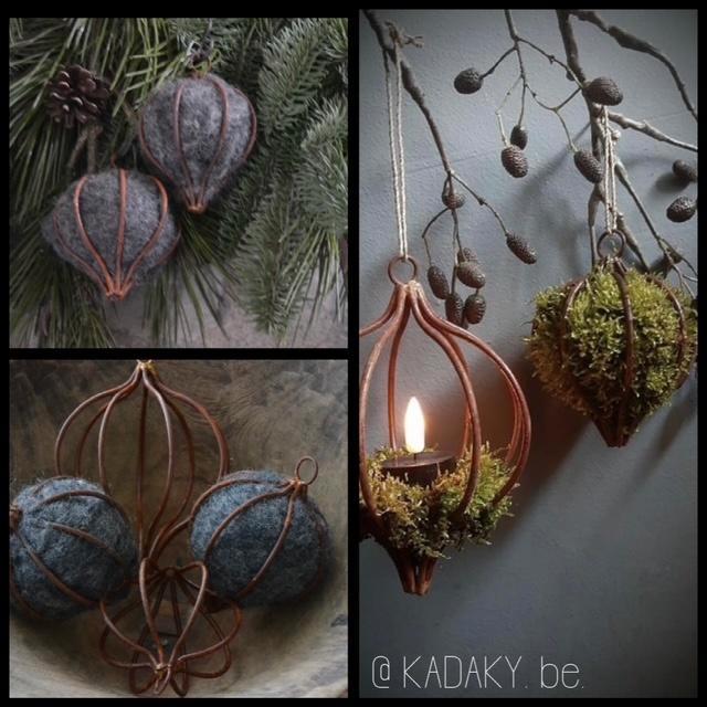 Draadbol - Draadbal Puntvormig - roest metaal - Landelijk, Divers, Noël, Neuf, Enlèvement ou Envoi