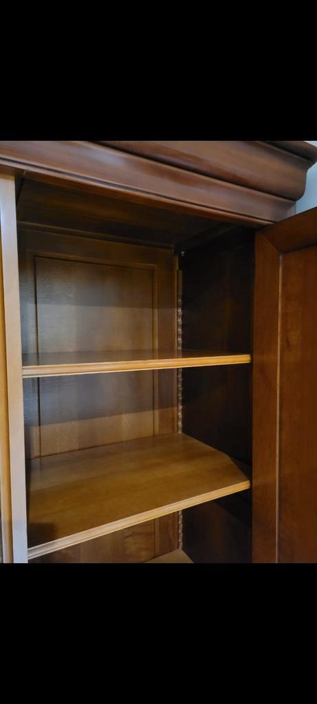 Kersenhouten 3-deurs kledingkast, Huis en Inrichting, Kasten | Vitrinekasten, Zo goed als nieuw, Ophalen