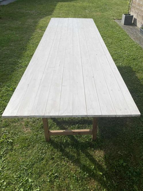 Tafelbladen en schragen, Tuin en Terras, Tuintafels, Gebruikt, Ophalen