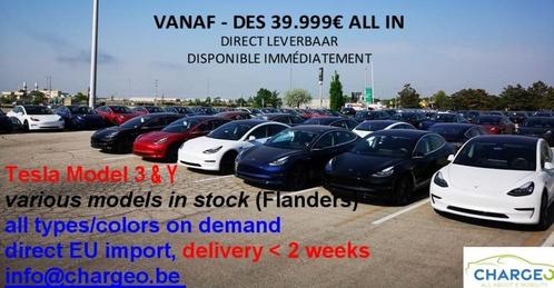 tesla modèle 3/Y en stock - IMMEDIATEMENT DISPO & TVA DEDUCT, Autos, Tesla, Particulier, Achat, Model 3, 4x4, ABS, Phares directionnels